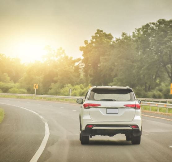 A car on the road