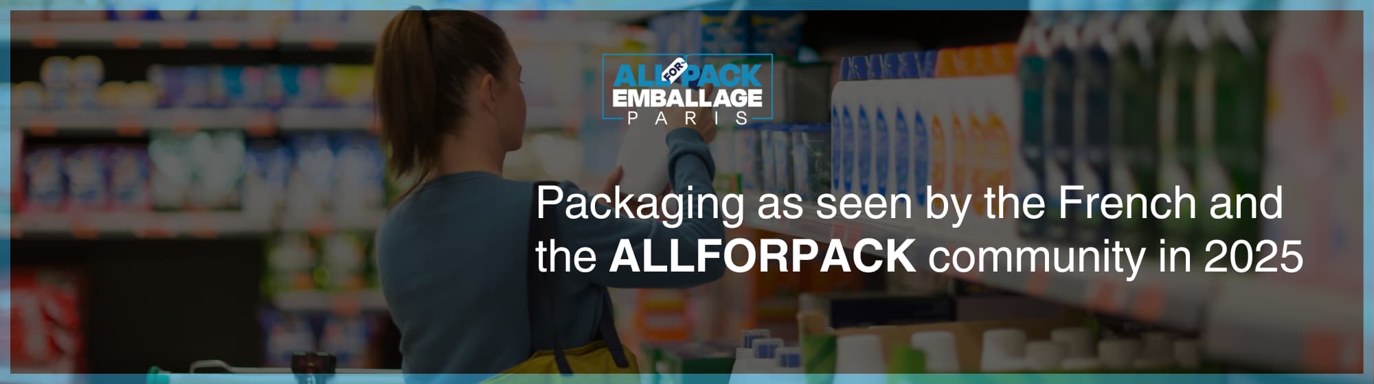 a woman selecting a product in a supermarket